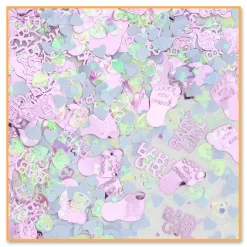 Beistle Pack Of 6 Multicolor "Baby Girl" Baby Shower Confetti Bags 0.5 Oz.