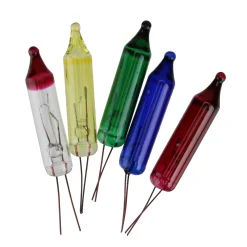 Sienna Pack Of 5 Multi-Color Mini Christmas Replacement Bulbs - 2.5 Volts