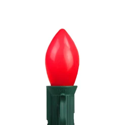 Sienna Pack Of 4 Opaque Red Led C7 Christmas Replacement Bulbs