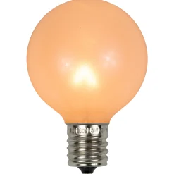 Northlight Pack Of 10 Pearl White G50 Globe Replacement Christmas Bulbs