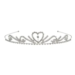 Beistle Pack Of 6 Princess Heart Design With Clear Rhinestones Royal Tiara