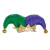 Party Central Pack Of 12 Purple And Green Unisex Adult Jester Hat Hair Clip Costume Accessories - One Size