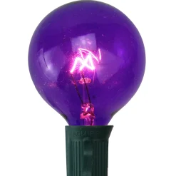 Northlight Pack Of 25 Purple G50 Incandescent Christmas Replacement Bulbs