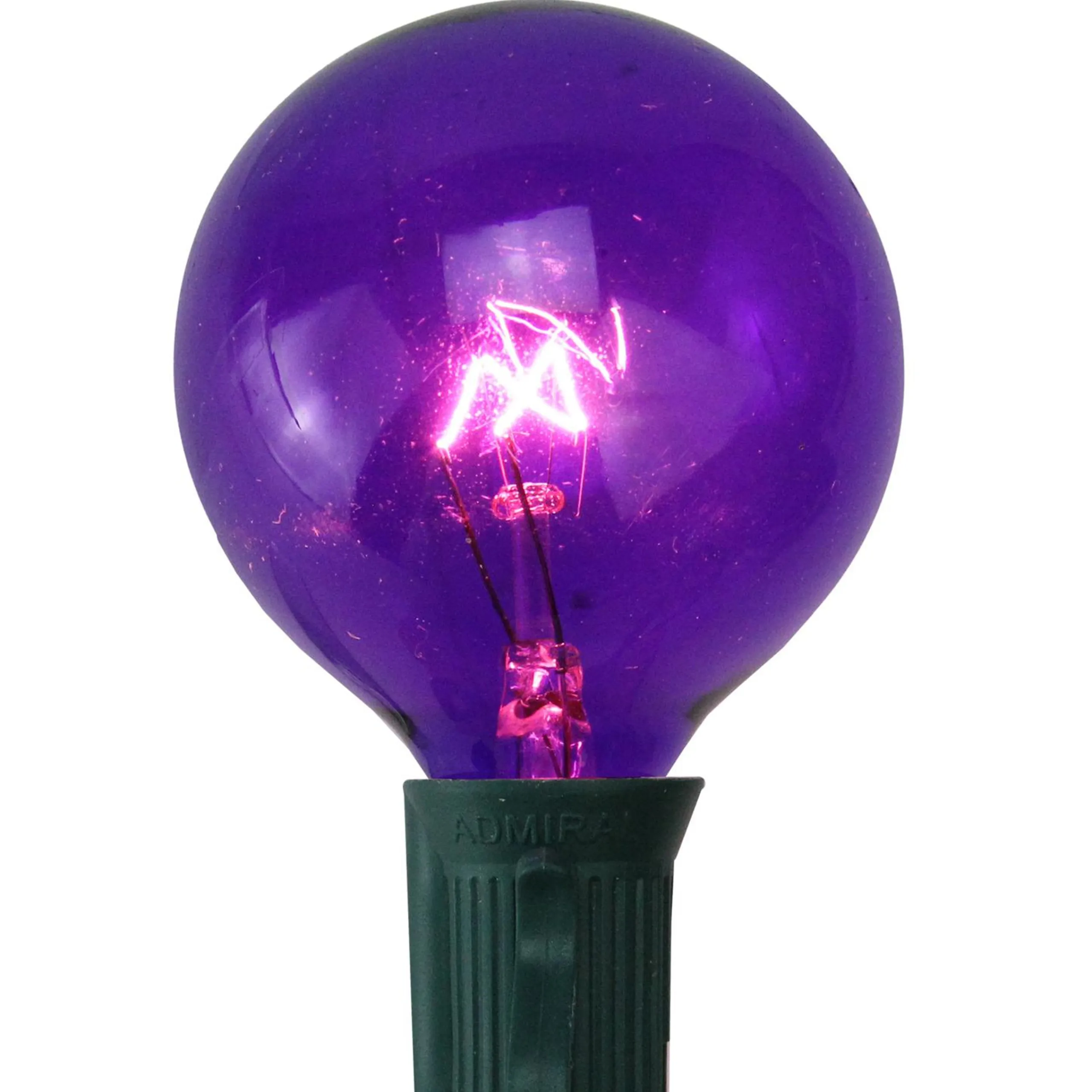 Northlight Pack Of 25 Purple G50 Incandescent Christmas Replacement Bulbs