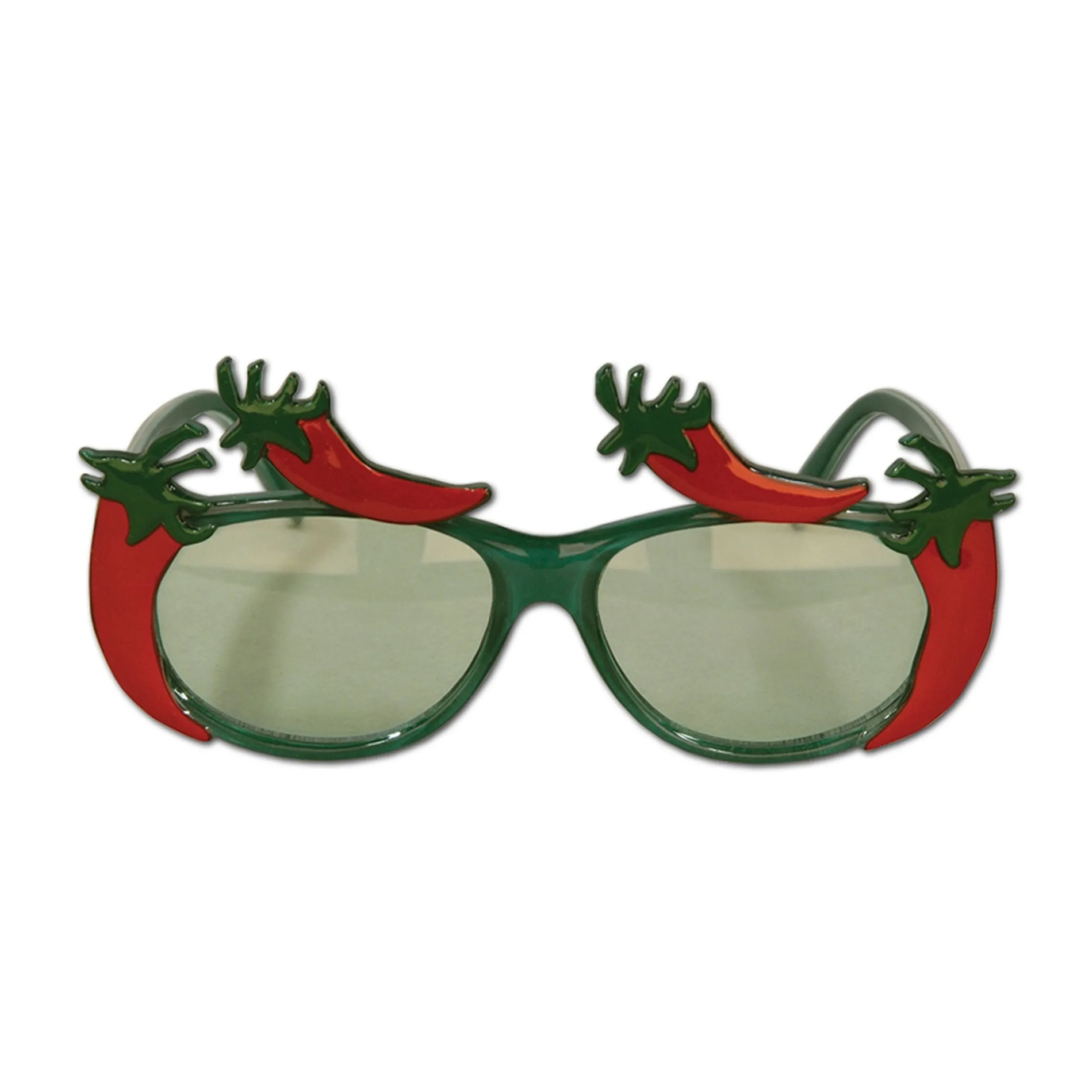 Party Central Pack Of 6 Red And Green Chili Pepper Party Eyeglasses Costume Accessories - One Size