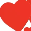 Beistle Pack Of 144 Red Printed Valentine Heart Cutout Decorations 4"