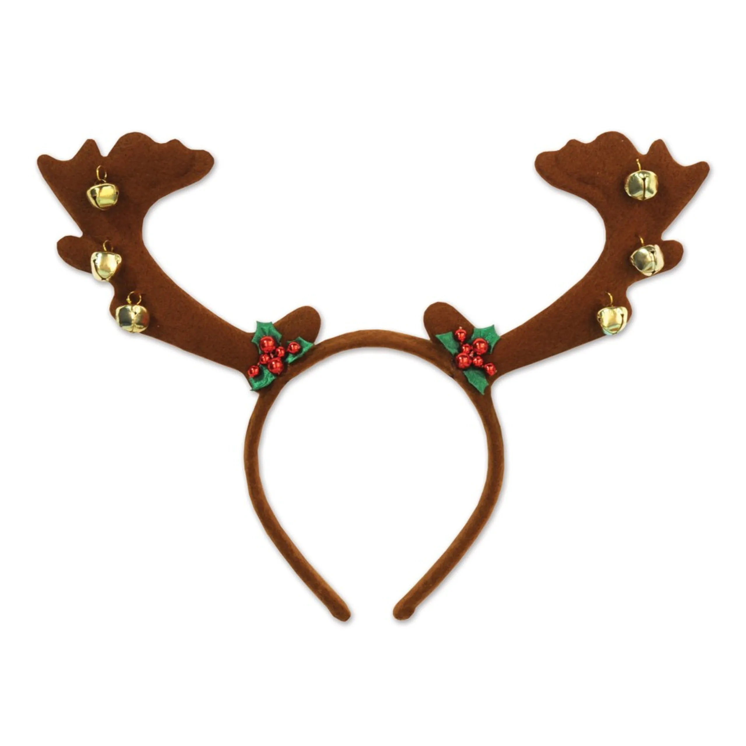 Party Supplies*Beistle Pack Of 12 Reindeer Antler With Bells Christmas Bopper Headbands Costume Accessories