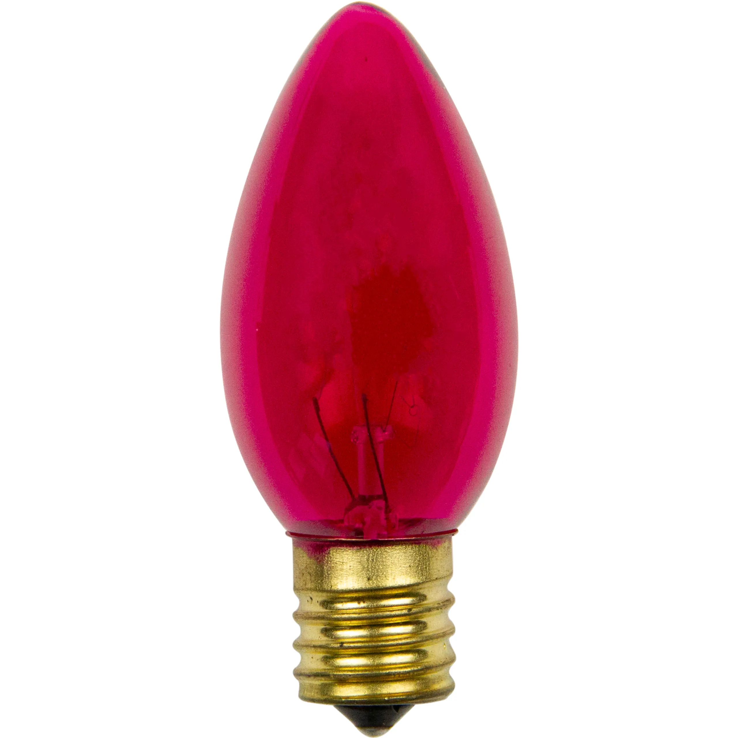 Northlight Pack Of 25 Transparent C9 Pink Christmas Replacement Bulbs