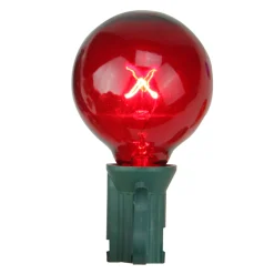 Northlight Pack Of 4 Transparent Multi-Color G40 Globe Christmas Replacement Bulbs