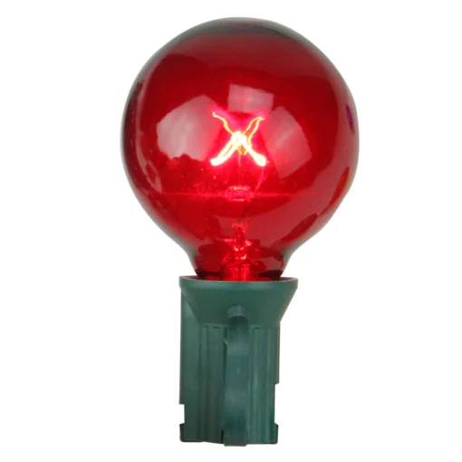 Northlight Pack Of 4 Transparent Multi-Color G40 Globe Christmas Replacement Bulbs