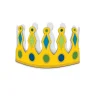 Party Central Pack Of 6 Yellow And Green Father's Day Crown Kit Handheld And Wearable Accessories 9"
