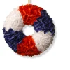 National Tree Company Patriotic Rose Spring Floral Wreath, 18-Inch