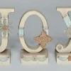 Signs & Plaques*Roman 3Pc Ivory Vintage Joy Christmas Tabletop Signs 7.5"