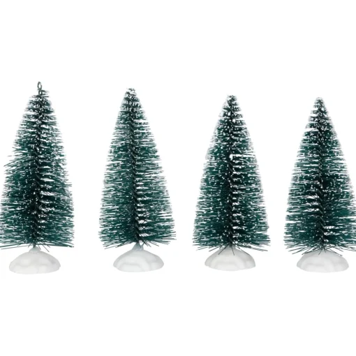 Christmas Villages*Northlight 9-Piece Bottle Brush Pine Christmas Village Trees