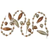 Northlight Miniatures>16-Piece Bronze Beaded Garland, Mini Tree Topper And Glass Ornaments Set