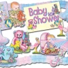 Party Central 66-Piece Pink And Blue Baby Shower Party Decorating Accessory Kit