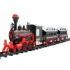 Trains*Northlight 13-Piece Red And Black Battery Operated Lighted And Animated Train Set With Sound