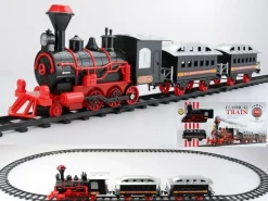 Trains*Northlight 13-Piece Red And Black Battery Operated Lighted And Animated Train Set With Sound