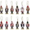 Northlight Nutcrackers>12-Piece Red And Blue Mini Christmas Nutcracker Ornament Set 3.25"