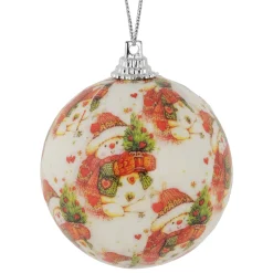 Northlight Balls></noscript>14-Piece Snowman Decoupage Christmas Ball Ornament Set, 2.25