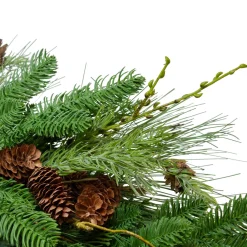 Traditional Pine Wreaths*Northlight Pine Cone And Cedar Artificial Christmas Wreath - 32-Inch, Unlit