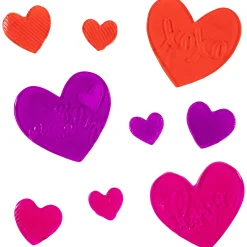 Northlight Pink And Red Hearts Valentine's Day Gel Window Clings