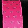 The Ribbon People Pink Sparkling Hearts Romantic Wired Craft Ribbon 1.5" X 40 Yards