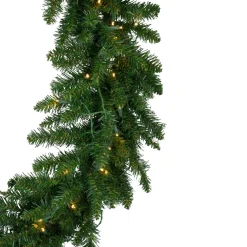 Pre-Lit Wreaths*Northlight Pre-Lit Buffalo Fir Commercial Artificial Christmas Wreath - 5 Ft, Warm White Led Lights