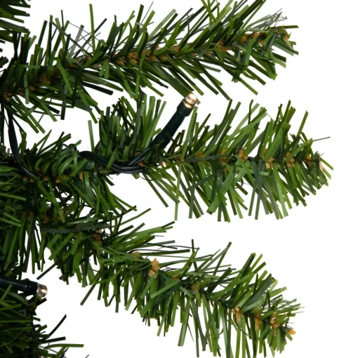 Pre-Lit Wreaths*Northlight Pre-Lit Canadian Pine Artificial Christmas Double Wreath, 36-Inch, Clear Led Lights