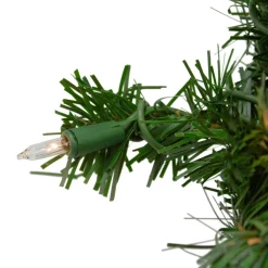 Pre-Lit Wreaths*Northlight Pre-Lit Deluxe Windsor Pine Artificial Christmas Wreath - 10-Inch, Clear Lights