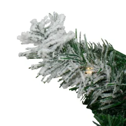 Pre-Lit Wreaths*Northlight Pre-Lit Flocked Winfield Fir Artificial Christmas Wreath - 36-Inch, Warm White Led Lights