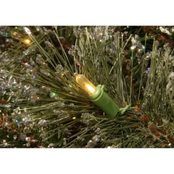 Pre-Lit Wreaths*National Tree Company Pre-Lit Frosted Pinecone Artificial Christmas Star Wreath, 14-Inch, White Lights