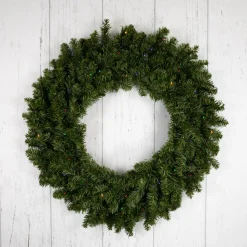 Pre-Lit Wreaths*Northlight Pre-Lit Led Canadian Pine Artificial Christmas Wreath, 30-Inch, Multicolor Lights