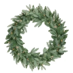 Pre-Lit Wreaths*Northlight Pre-Lit Washington Frasier Fir Artificial Christmas Wreath - 36-Inch, Clear Lights
