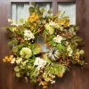 Northlight Pumpkins And Berries Artificial Fall Harvest Twig Wreath, 24-Inch, Unlit