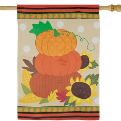 Northlight Pumpkins And Sunflowers Autumn Harvest House Flag 28