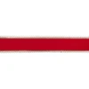 Ribbon*Northlight Red And Gold Velvet Christmas Wired Craft Ribbon 2.5" X 10 Yards