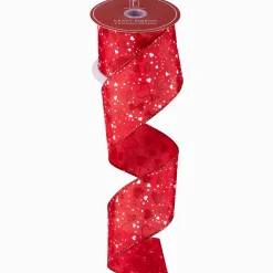 Northlight Red And White Hearts Valentine's Day Wired Craft Ribbon 2.5" X 10 Yards