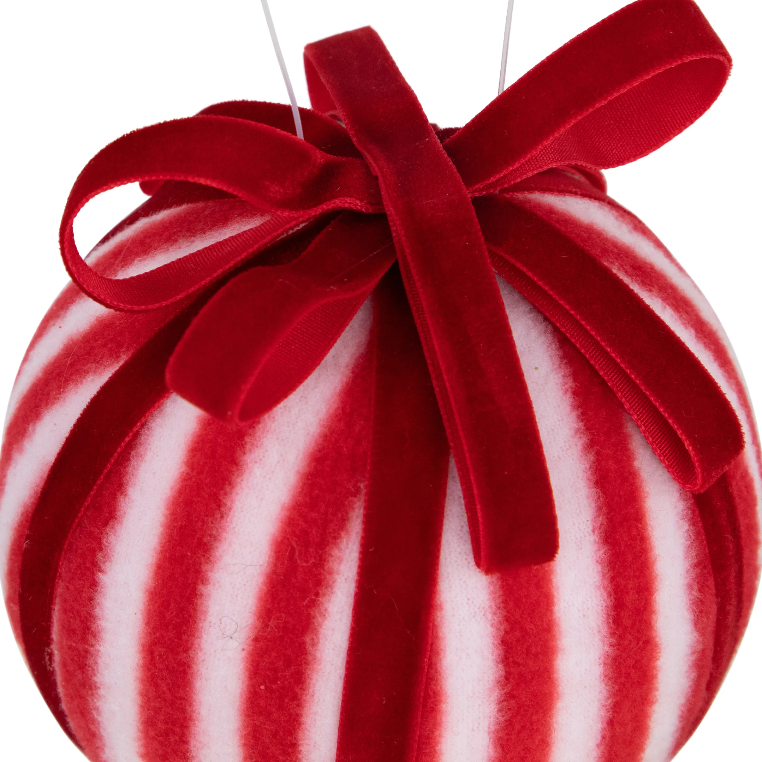 Northlight Balls>Red And White Striped Candy Cane Christmas Ball Ornament 4" (100Mm)