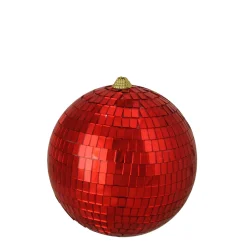 Northlight Balls>Red Mirrored Disco Christmas Ball Ornament 5.5" (140Mm)