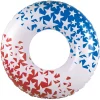 Swim Central Red, White And Blue Patriotic American Stars Swimming Pool Inner Tube, 36-Inch