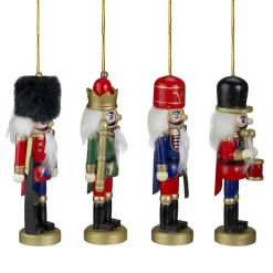 Northlight Nutcrackers></noscript>Set Of 4 Assorted Classic Nutcracker Ornaments 5