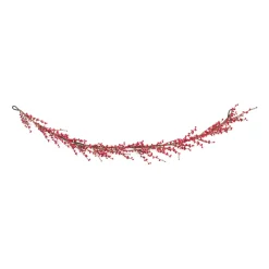 Berry Garland*Melrose Set Of 2 Berry Twig Artificial Christmas Garlands 5' X 9.5", Unlit