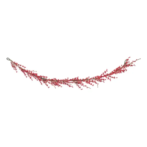 Berry Garland*Melrose Set Of 2 Berry Twig Artificial Christmas Garlands 5' X 9.5", Unlit