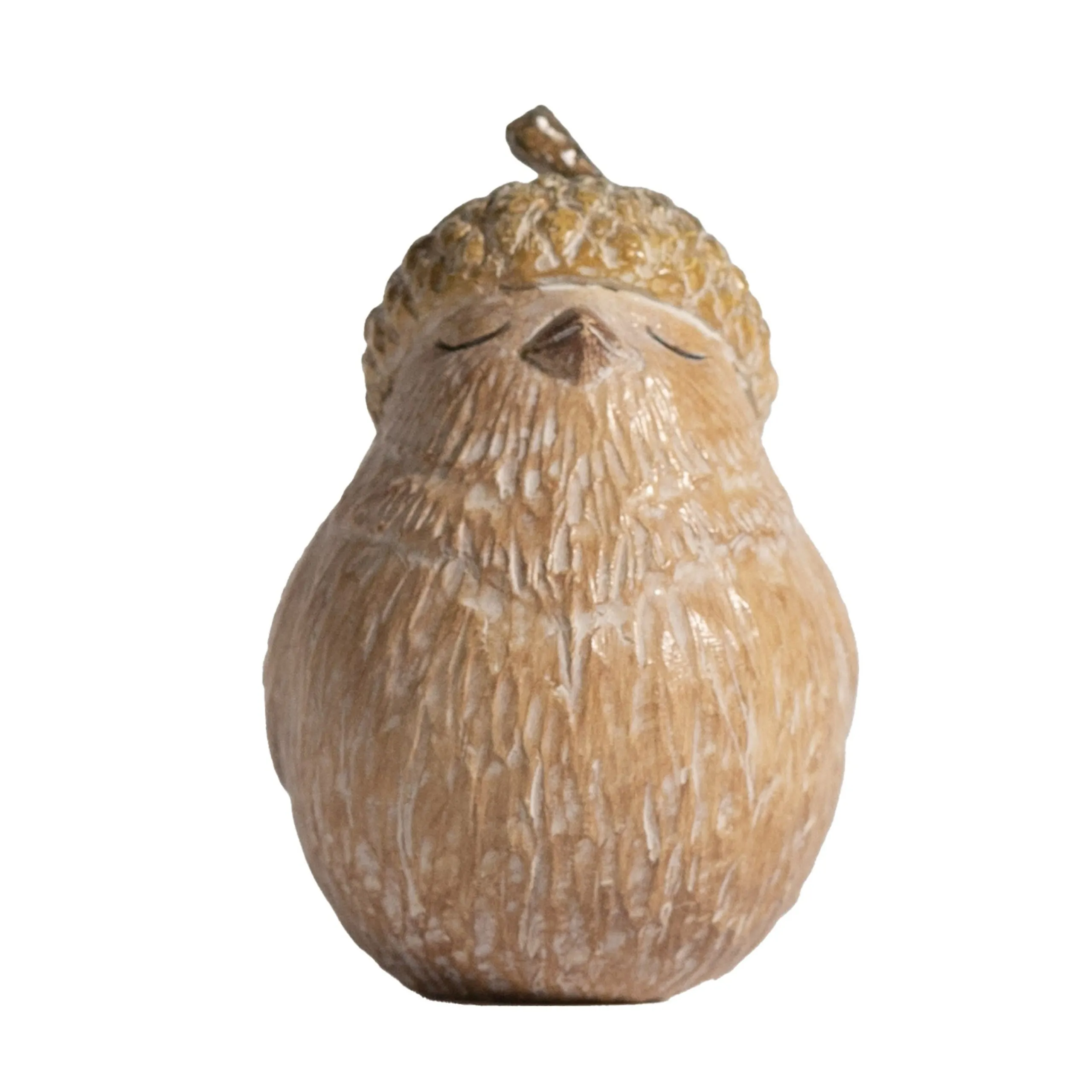 Melrose Set Of 6 Bird With Acorn Hat Fall Harvest Tabletop Figurines 3"