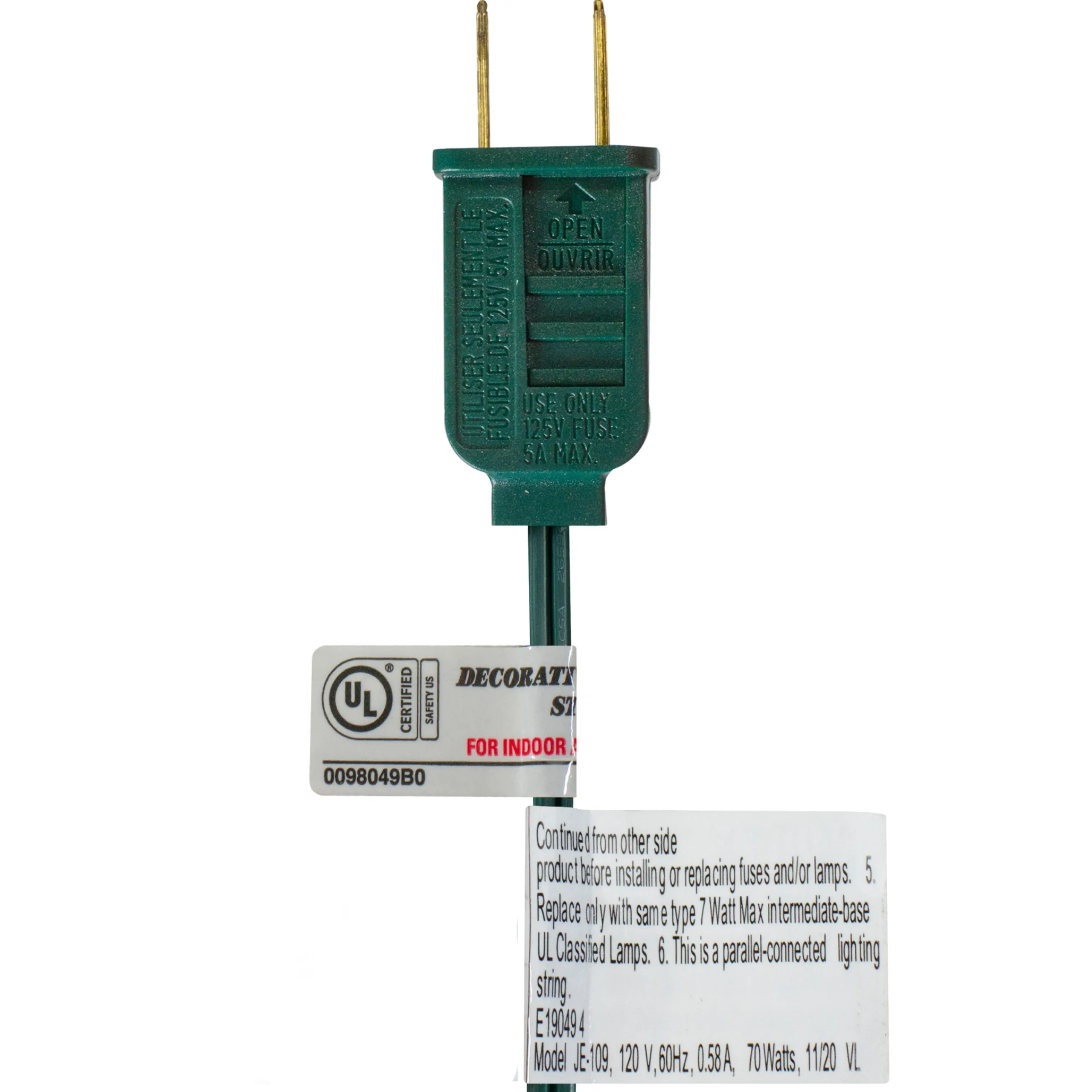 Northlight Set Of 15 Blue Satin G50 Globe Christmas Lights - Green Wire