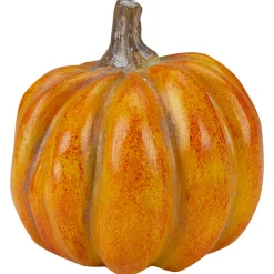 Northlight Set Of 6 Boxed Orange And Green Pumpkin Thanksgiving Decorations