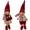 Northlight Set Of 2 Boy And Girl Hanging Doll Christmas Ornaments 8"