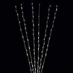 Northlight Set Of 6 Branch Spray Driveway Pathway Markers - 8 Ft, Warm White Led Lights