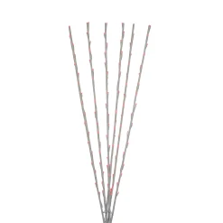 Northlight Set Of 6 Branch Spray Driveway Pathway Markers - 8 Ft, Red Led Lights